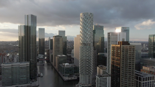 市中心摩天大楼，伦敦，英国视频