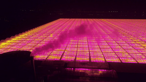 夜间带 LED 照明的温室荷兰21秒视频