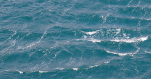 蓝色海面上的波浪8秒视频