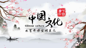 大气震撼中国风水墨文字标题开头宣传展示20秒视频