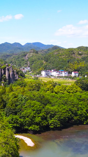 5A风景区缙云仙都倪翁洞全景航拍合集83秒视频