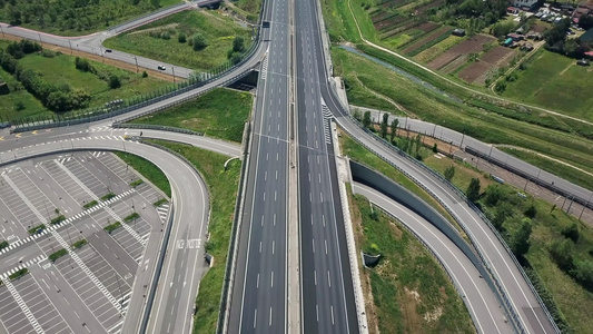 空旷的高速公路视频