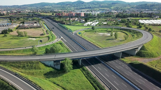 空旷的高速公路视频