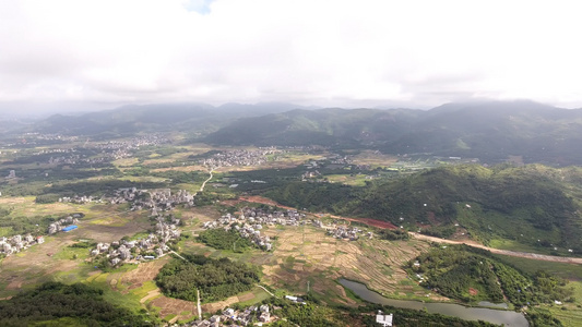 农村风光航拍视频