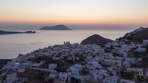 希腊群岛日落6秒视频