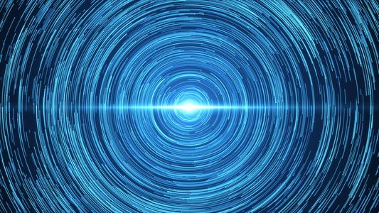 唯美蓝色粒子星空星爆星轨粒子旋转动态视频素材视频