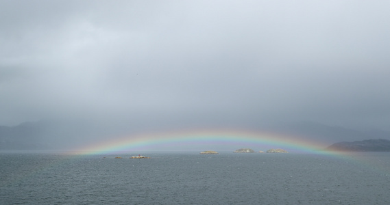 彩虹和峡湾视频