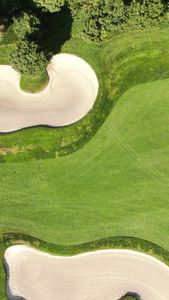 云南滇池海埂花园高尔夫球场竖屏航拍视频