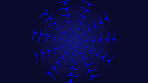 蓝色的多边形迷宫,可旋转和形成各种设计10秒视频