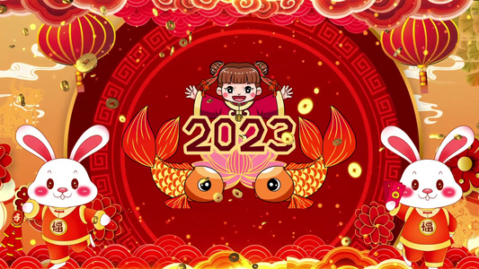 2019喜迎新年晚会烟花盛宴片头AE模版视频