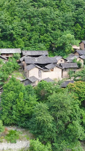 甘肃陇南传统民居保护古村落航拍航拍中国视频