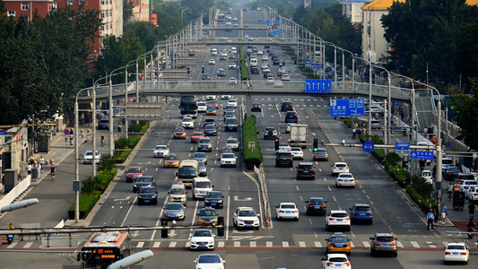 北京公路交通延时视频