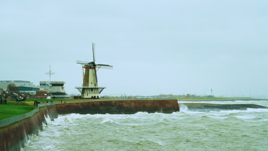 海和传统风车视频