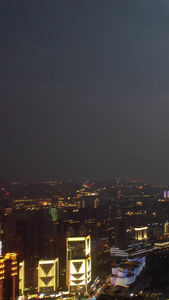 航拍城市夕阳晚霞落日天空夜景桥梁道路湖景素材夜景素材视频