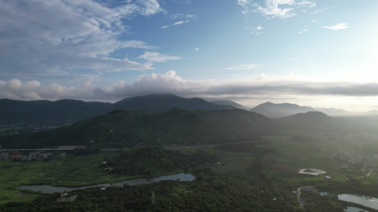 云雾下的山地视频