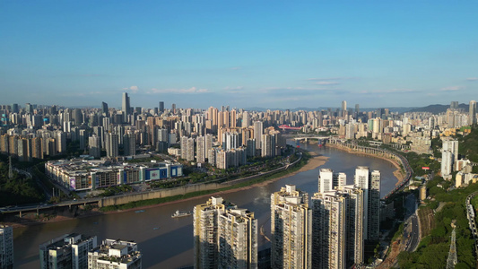 重庆渝中城市建筑风光美景航拍视频