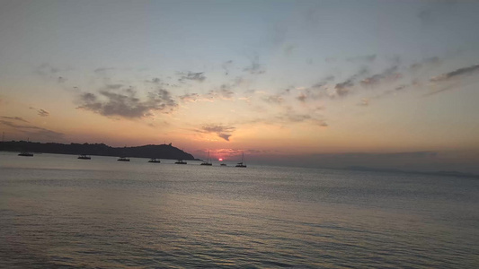 海边日落晚霞夕阳实拍 视频