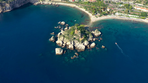 意大利西西里岛陶尔米纳的鸟瞰图20秒视频