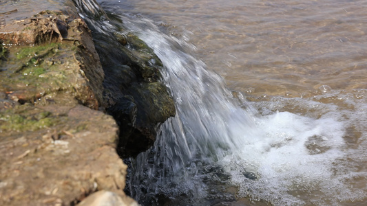 农村河流 溪水 水资源河水污染视频