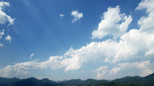 蓝天白云夏日视频