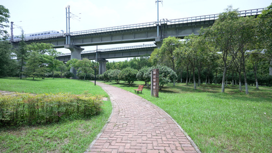 湖北武汉青山区戴家湖湿地公园风景视频