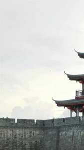 潮州古城建筑广济楼风景延时合集旅游胜地视频