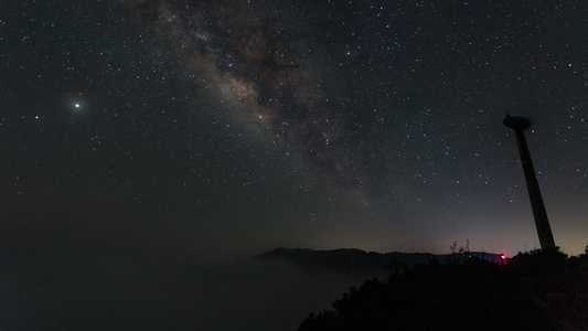 4k延时银河星星视频