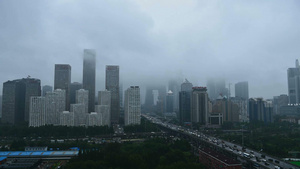 北京国贸中心延时摄影12秒视频