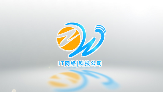 简洁大气破碎汇聚粒子logo演绎AE模板视频