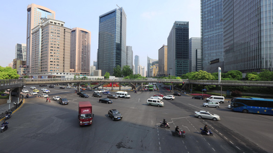 上海城市交通4K延时视频合集[慢动作]视频