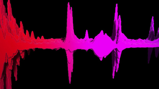 色谱抽象波形3d视频