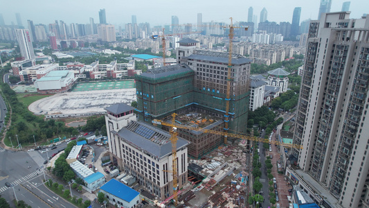 南昌城市建筑航拍5.4k视频