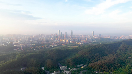 南宁城市风光航拍南宁航拍南宁风景视频