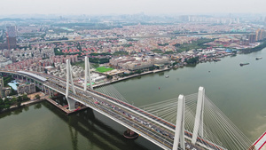 4K广州洛溪大桥34秒视频