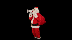圣诞老人背着一袋礼物29秒视频