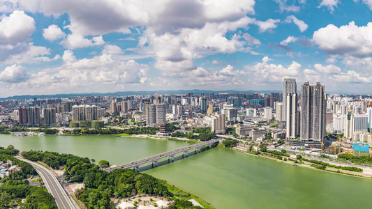 南宁城市风光航拍南宁航拍南宁风景视频