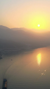 长江三峡巴东巫峡日出延时视频