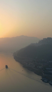 长江三峡巴东巫峡日出延时视频