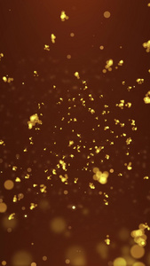 金色动态粒子火球视频元素视频