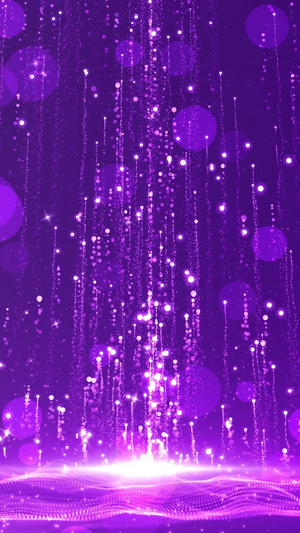 梦幻紫色粒子拖尾效果视频背景30秒视频