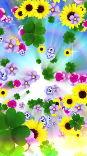 唯美的鲜花背景素材30秒视频