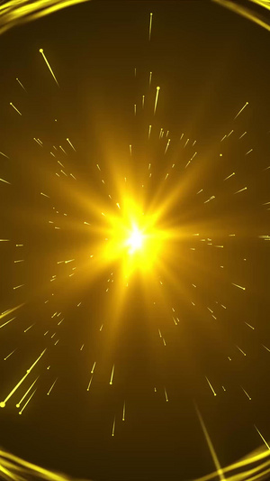  金色空间粒子年会颁奖背景20秒视频