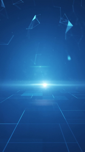 蓝色科技背景20秒视频