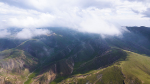 风景青藏高原橡皮山4K航拍61秒视频
