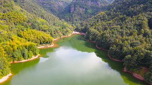 5A风景区江郎山须女湖航拍合集4K90秒视频