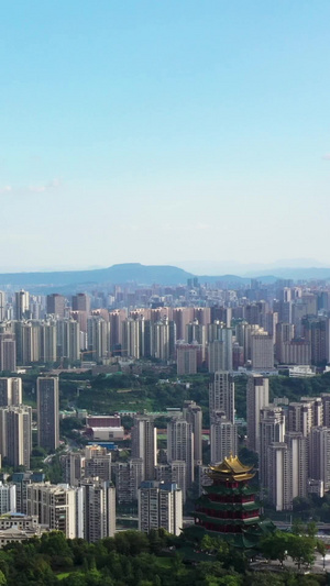 重庆好天气全景航拍素材重庆旅游宣传29秒视频