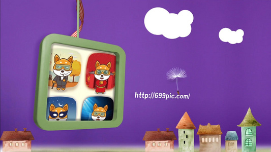 儿童节纪念电子相册AEcc2015模板[处理软件]视频