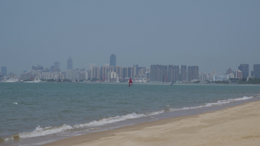 海口市西秀海滩海岸线视频