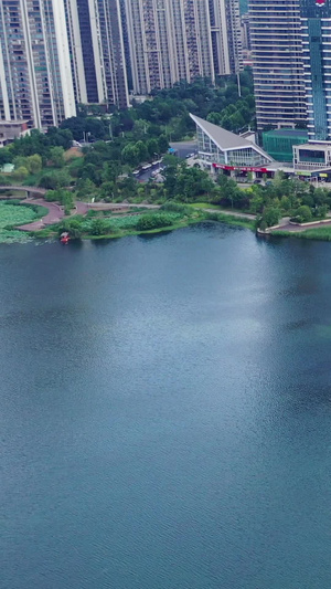 长沙梅溪湖城市岛风光长沙旅游32秒视频