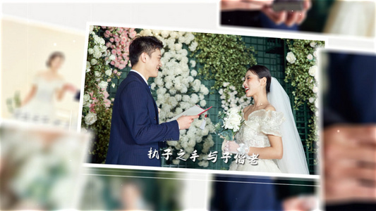 温馨婚礼相册AE模板视频